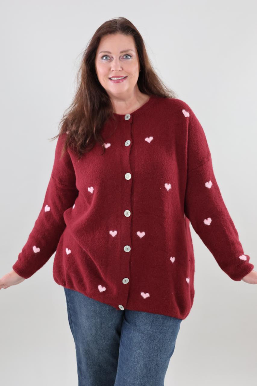Eva 1818 Cardigan Hearts