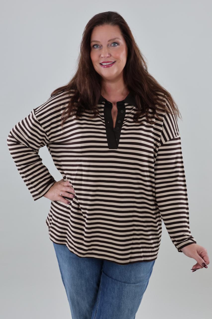 Eva 1823 Shirt Polo Stripes - Afbeelding 3