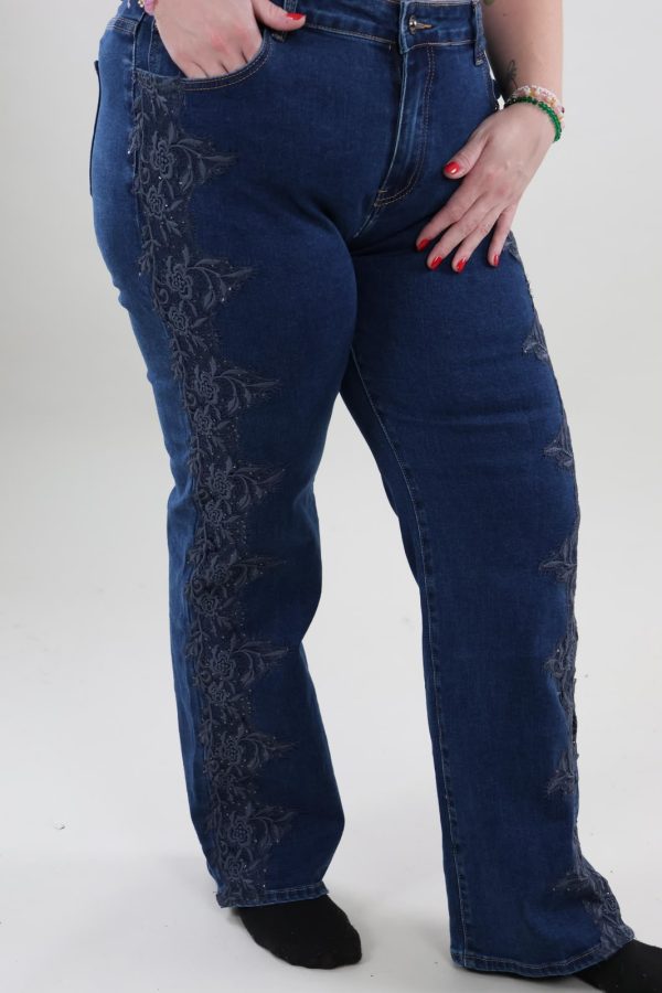 Jeans 6763 Flower Sparkle Lace