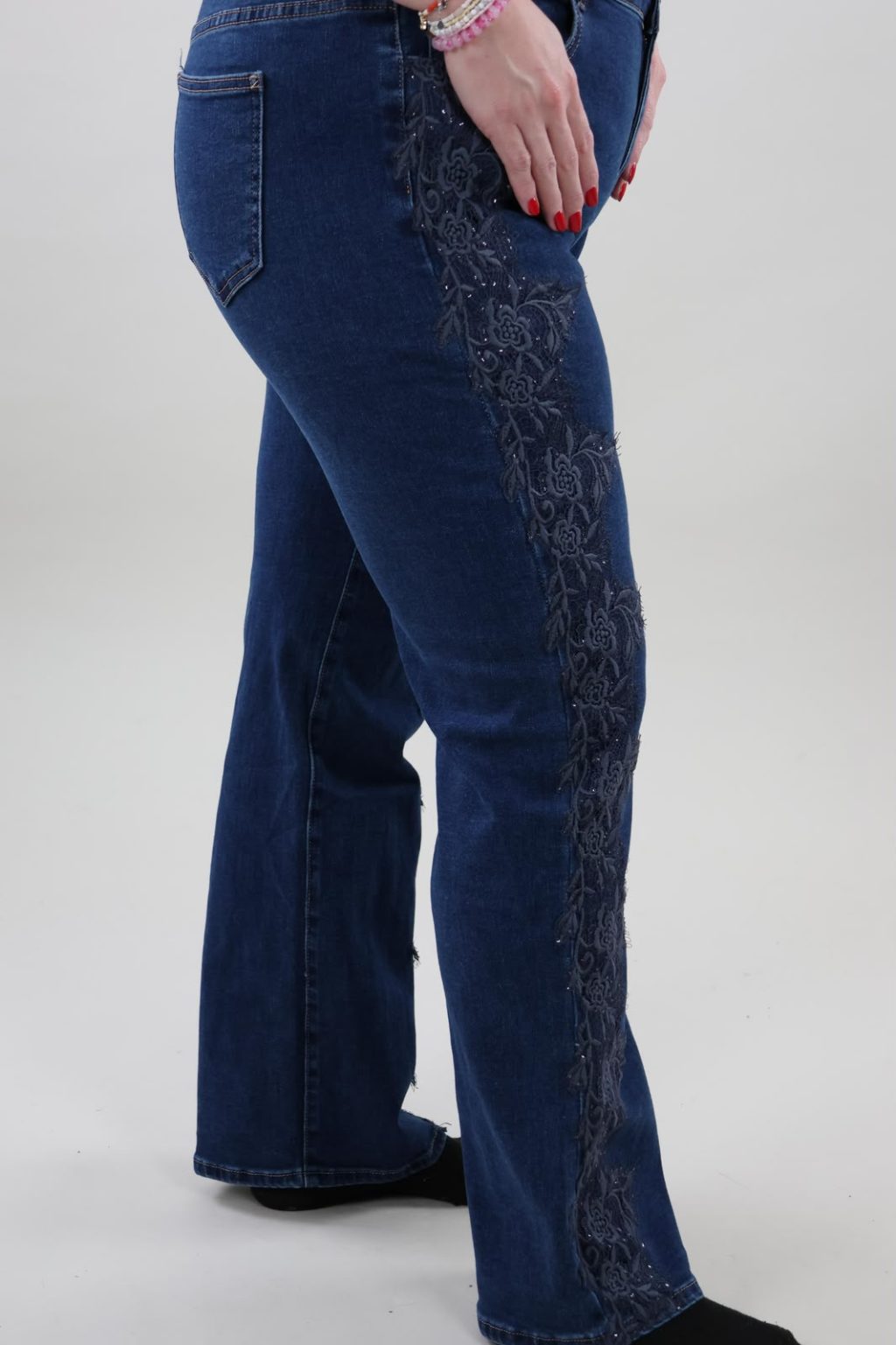 Jeans 6763 Flower Sparkle Lace - Afbeelding 2