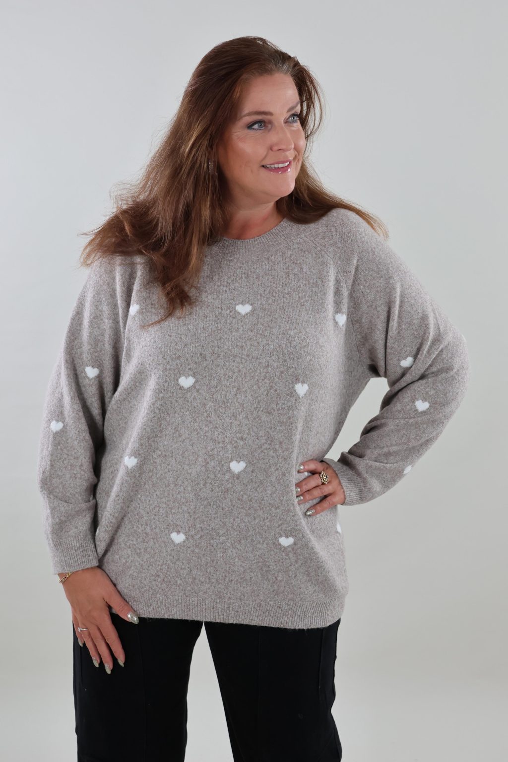 Vero Moda Curve 107 vmc doffy o-neck pullover - Afbeelding 2