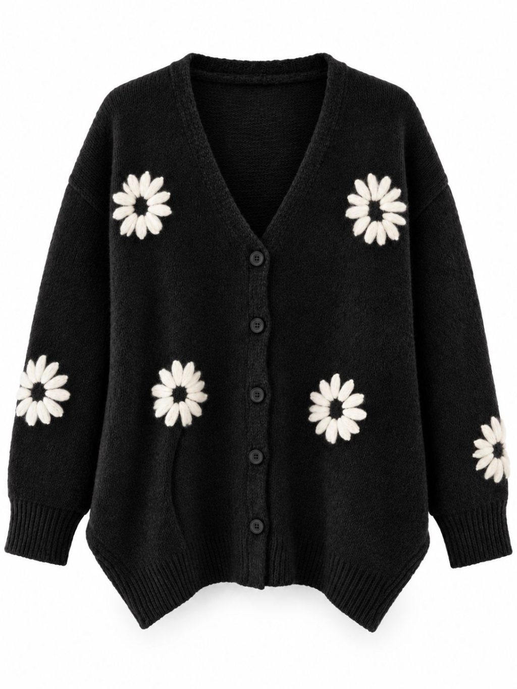 1740 Cardigan Flower V-neck - Afbeelding 6