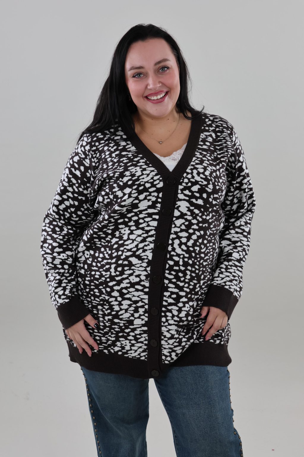 Vero Moda Curve 109 vmc aria art cardigan - Afbeelding 2