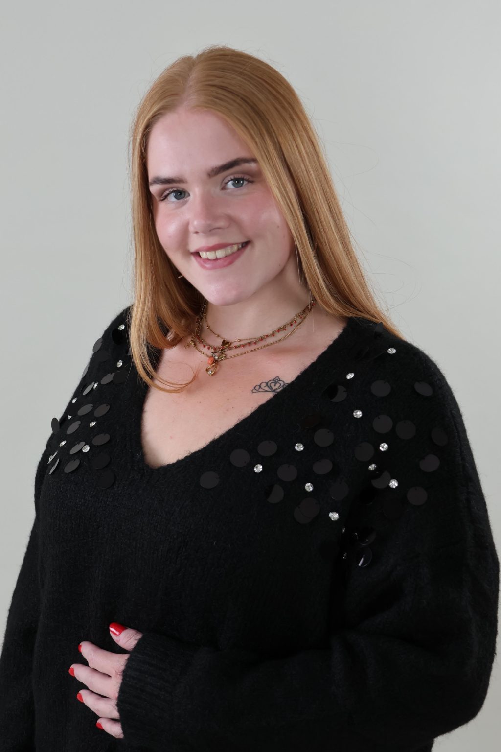 1756 Sweater Knitted Lovertjes - Afbeelding 2