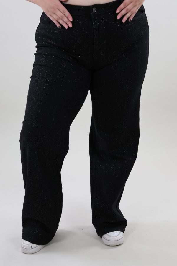 Monday Jeans 175 Sparkle zwart