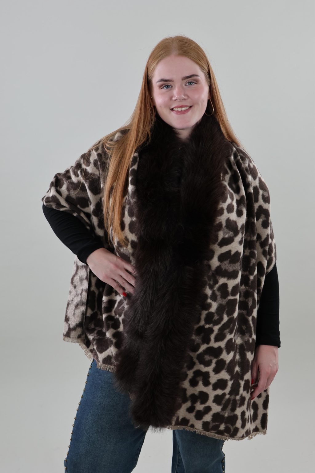 Sjaal 18 Poncho Panter - Afbeelding 3