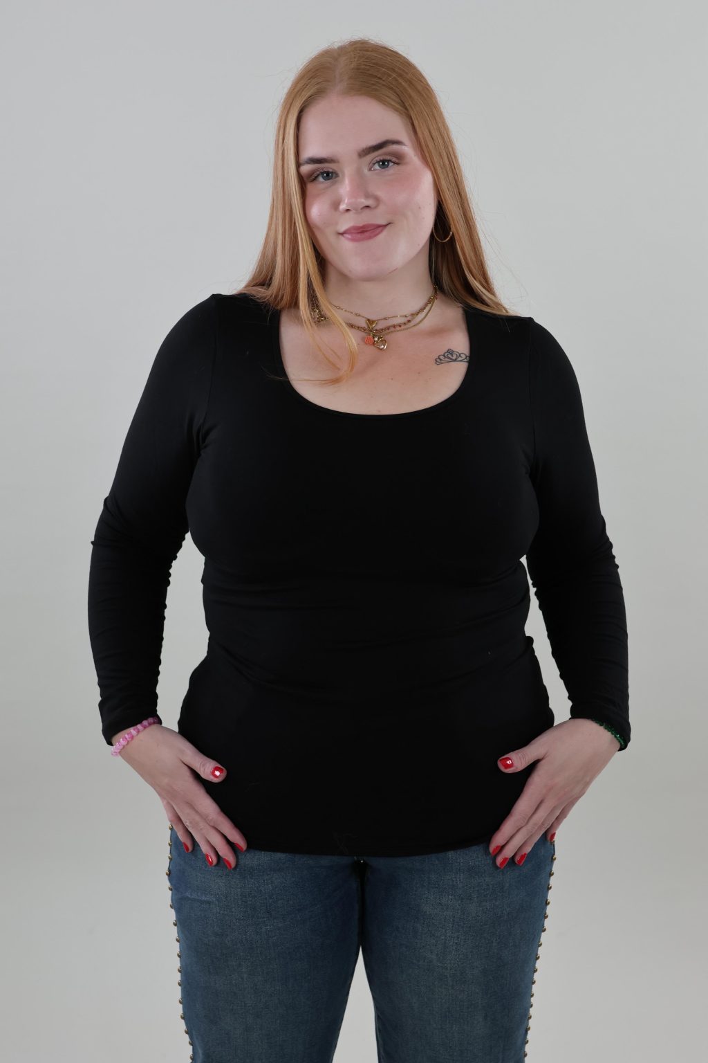 Vero Moda Curve 121 vmc paxi soft u- neck curve - Afbeelding 3