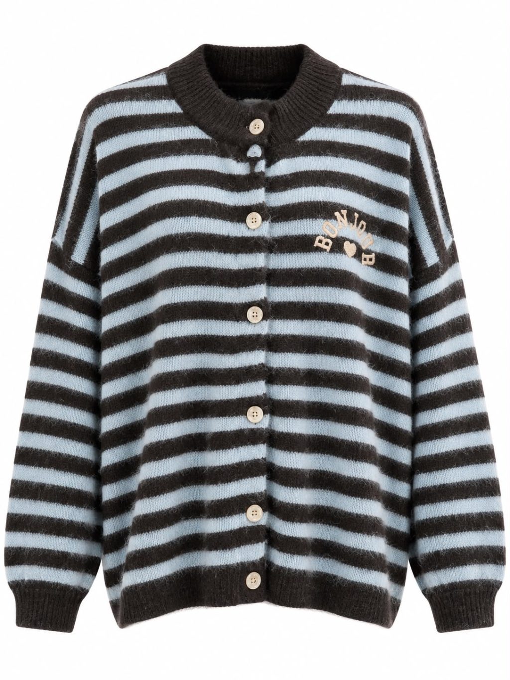 1766 knitted stripe Cardigan - Afbeelding 3