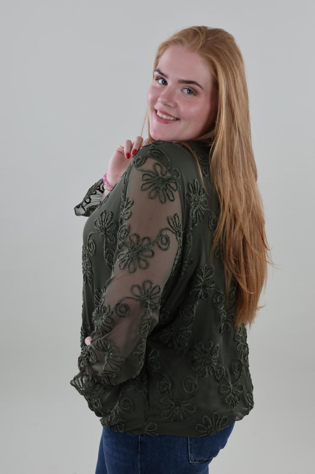 1777 Top Flowers Mesh - Afbeelding 2