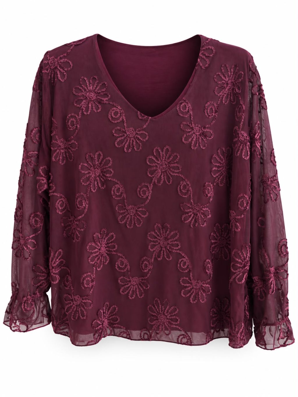1777 Top Flowers Mesh - Afbeelding 4