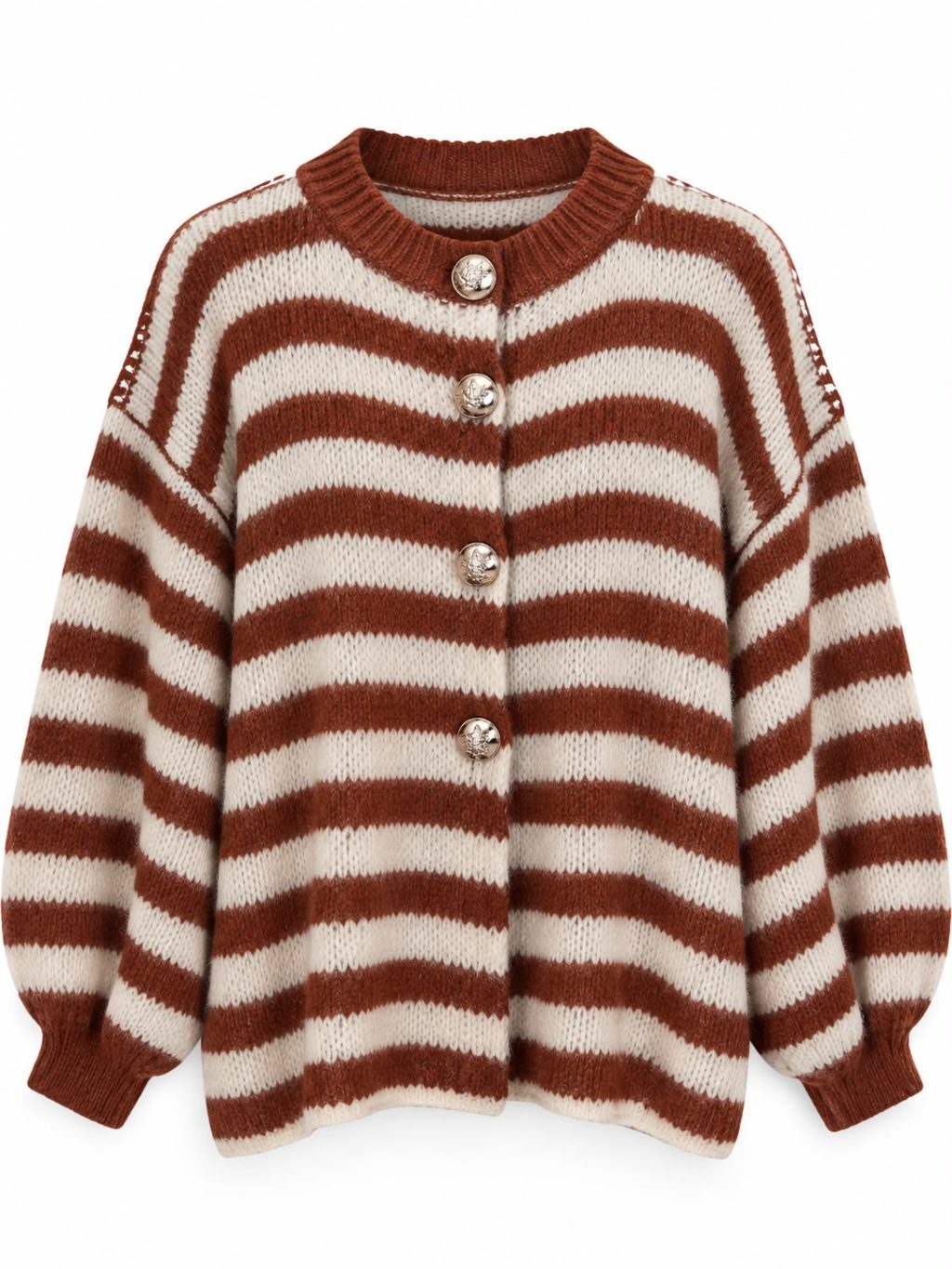 1780 Cardigan Knitted Stripe - Afbeelding 4