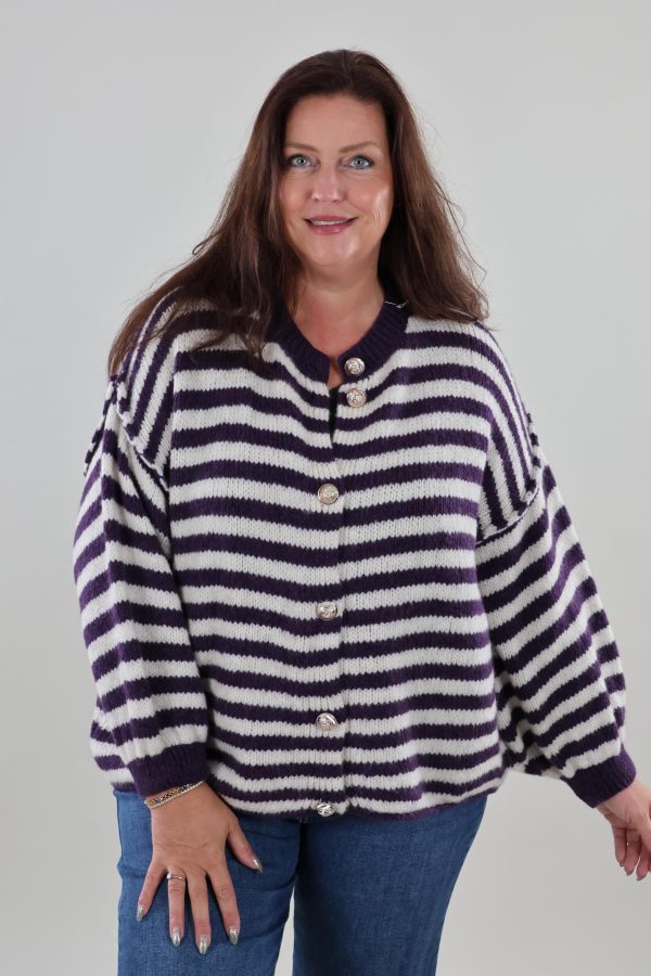 1780 Cardigan Knitted Stripe