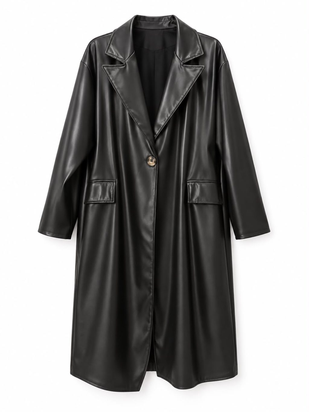 1784 Trenchcoat Leerlook - Afbeelding 4