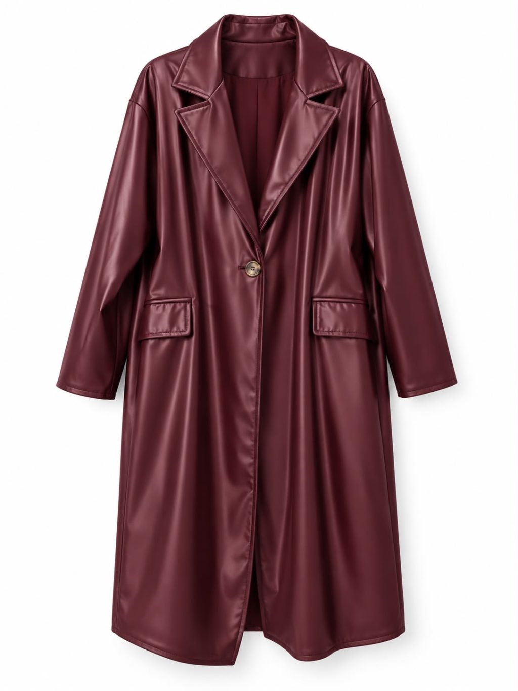 1784 Trenchcoat Leerlook - Afbeelding 3