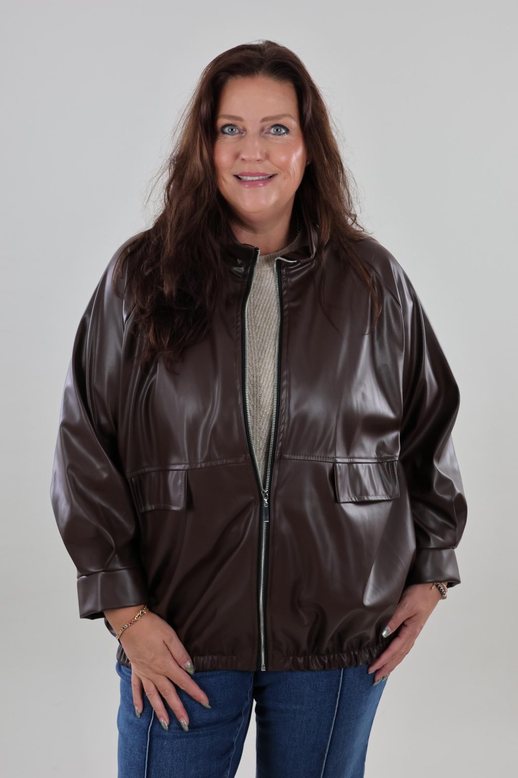 1785 Jasje Bomber Leerlook - Afbeelding 3