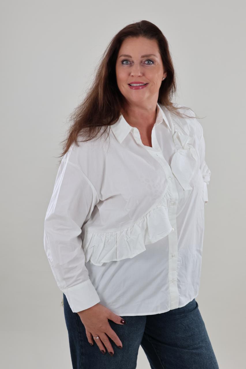Vero Moda 132 vmc Ritta flounce shirt - Afbeelding 2