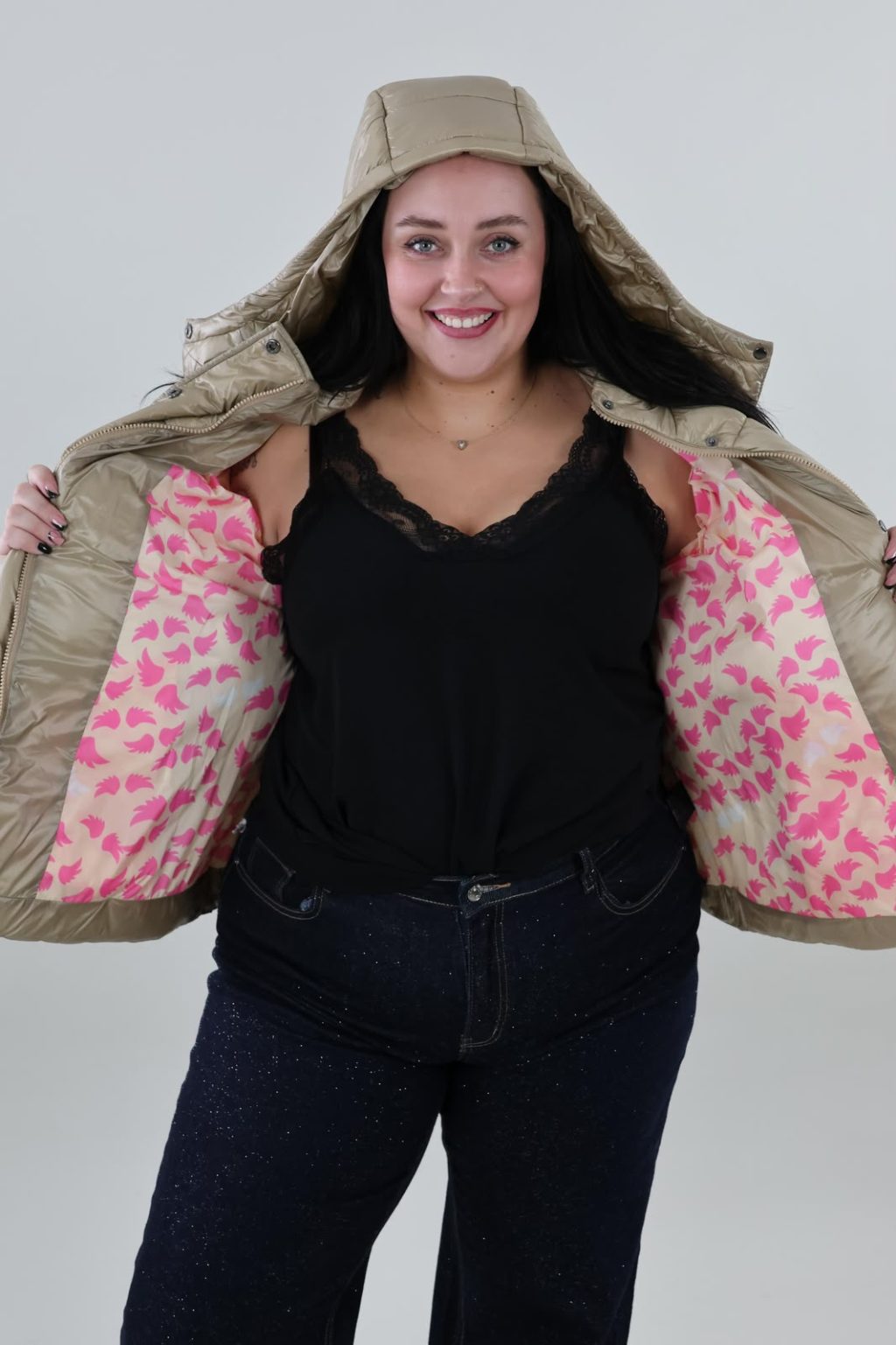 Winterjas 01 Beige - Afbeelding 2