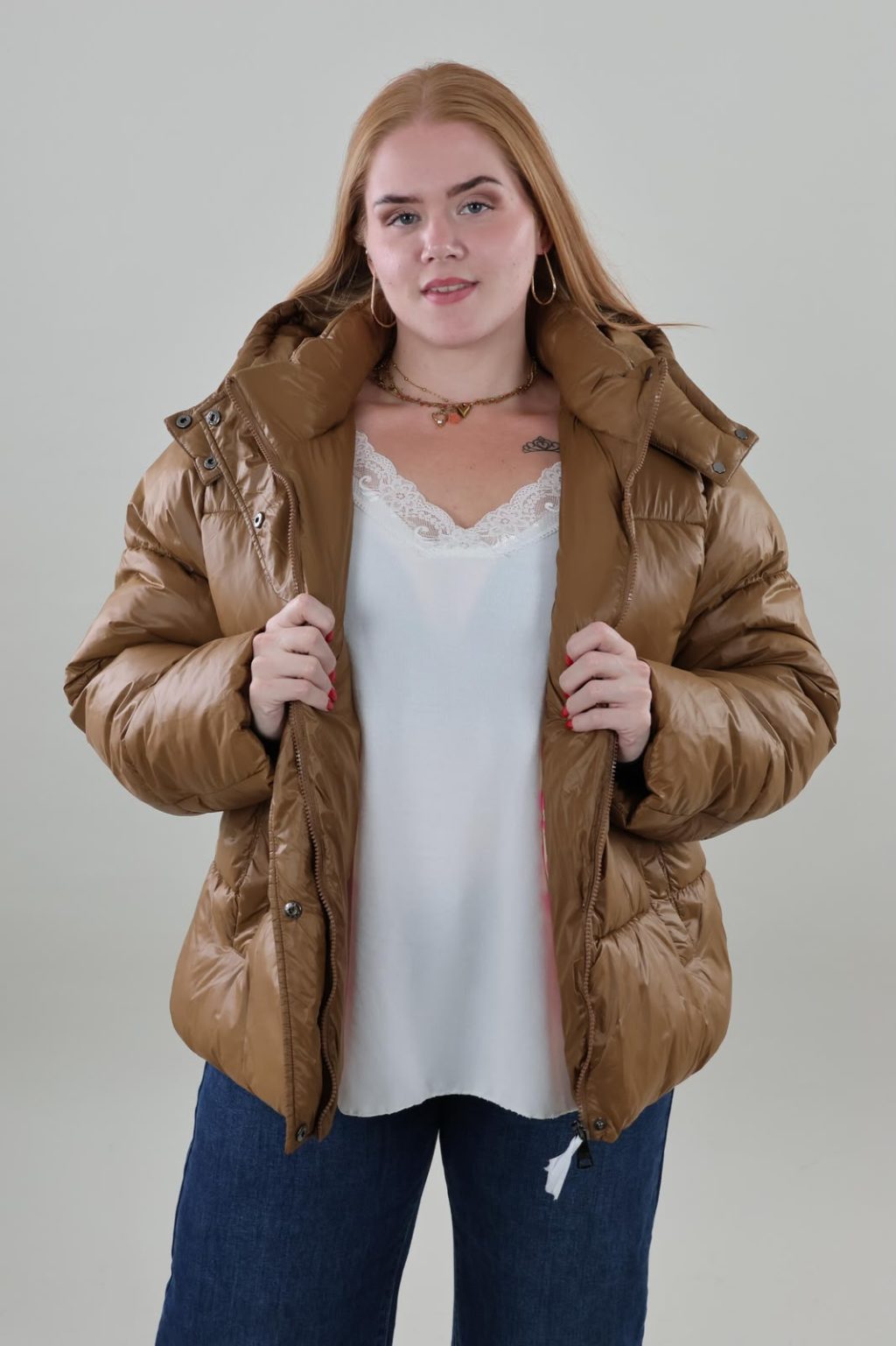 Winterjas 01 Camel - Afbeelding 2