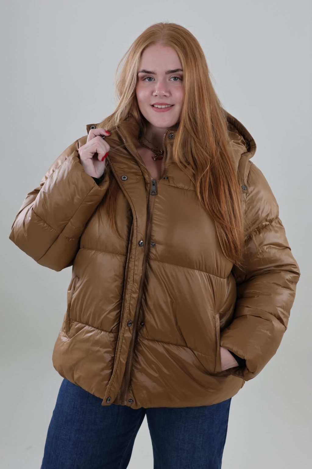 Winterjas 01 Camel - Afbeelding 4