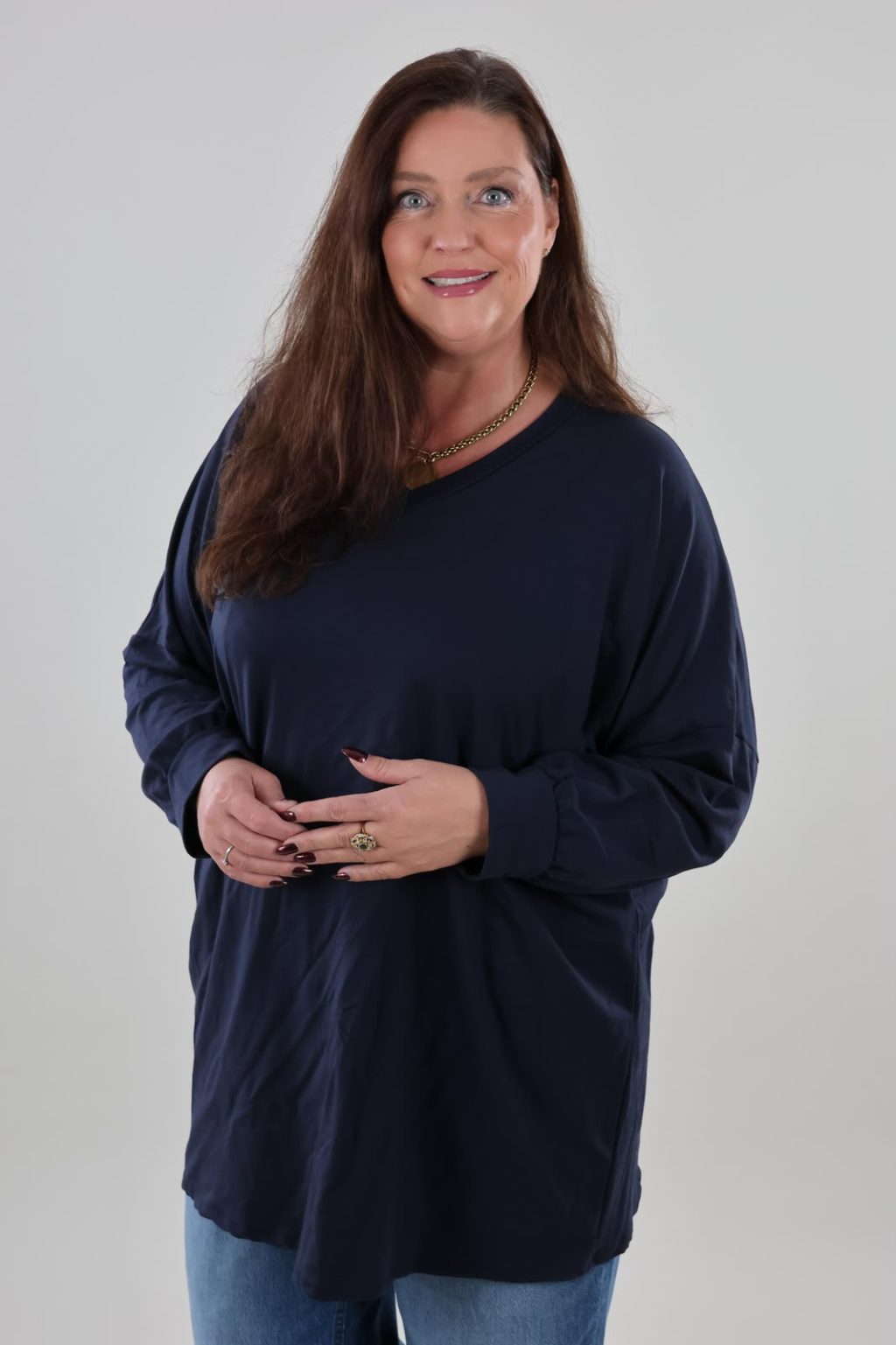 1835 Shirt Cotton V-neck - Afbeelding 2