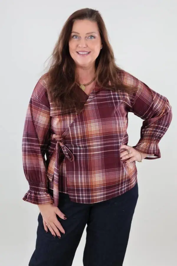 1843 Blouse Wrap Ruitjes