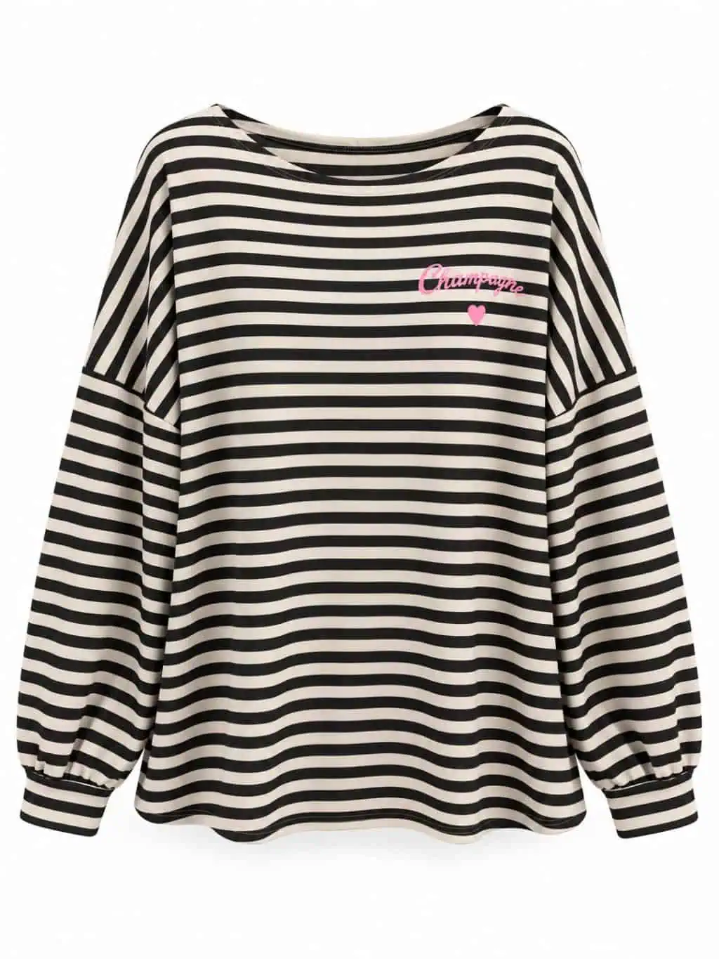1846 Shirt Stripe Long sleeve Champagne - Afbeelding 4