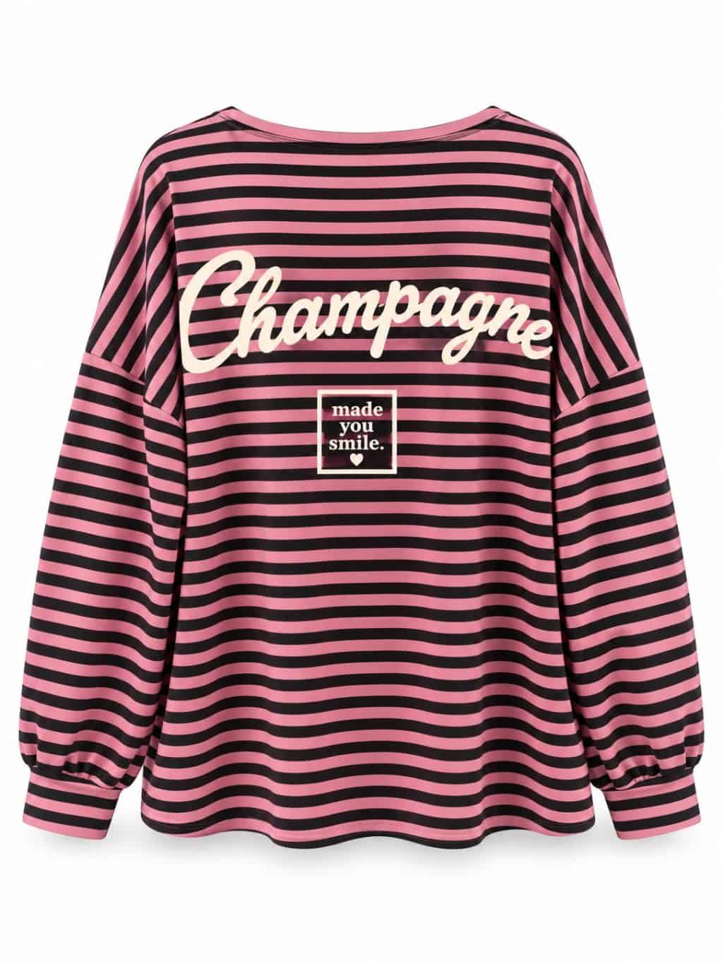 1846 Shirt Stripe Long sleeve Champagne - Afbeelding 7