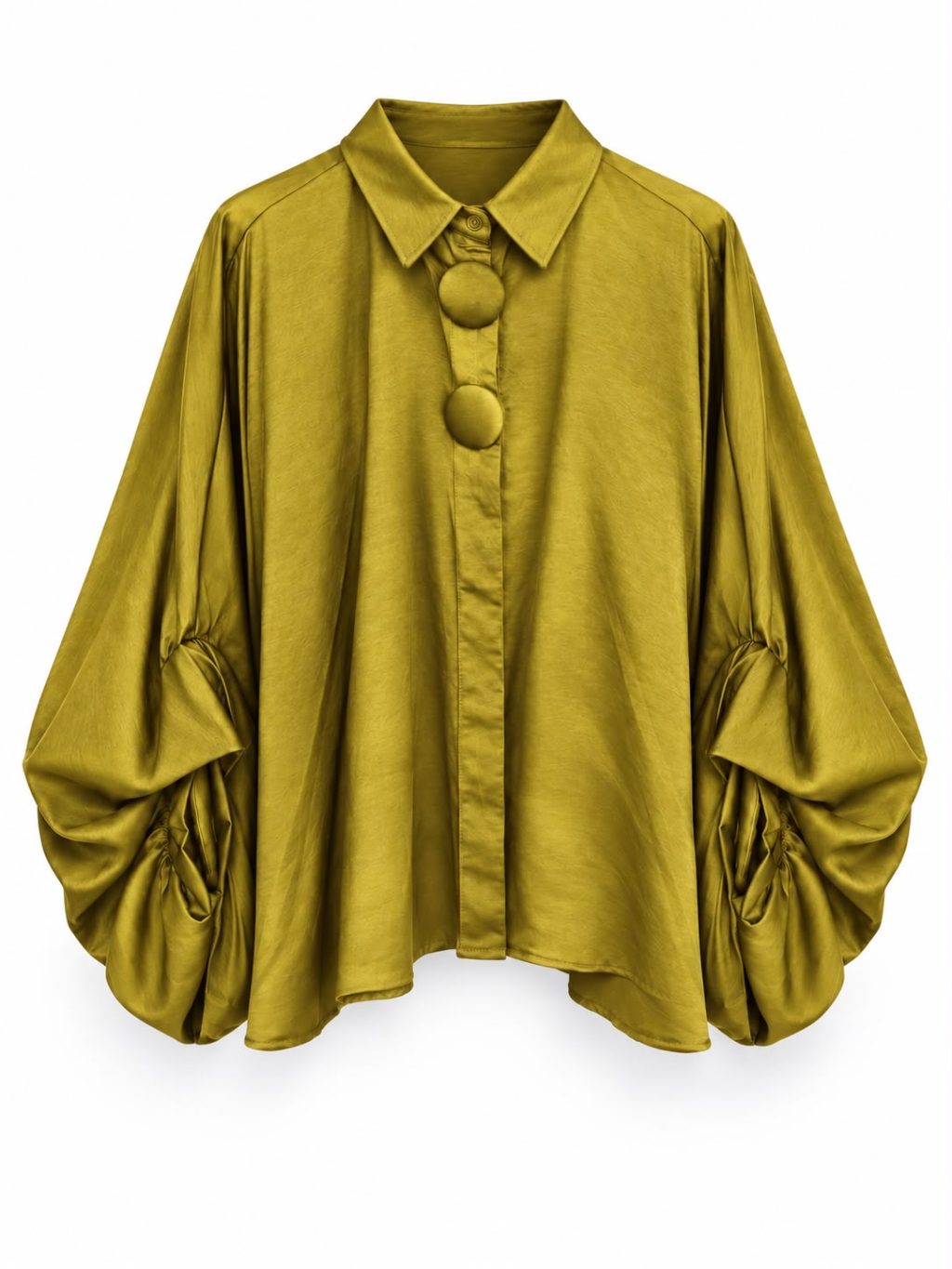 1859 Blouse Statement Satin look - Afbeelding 4