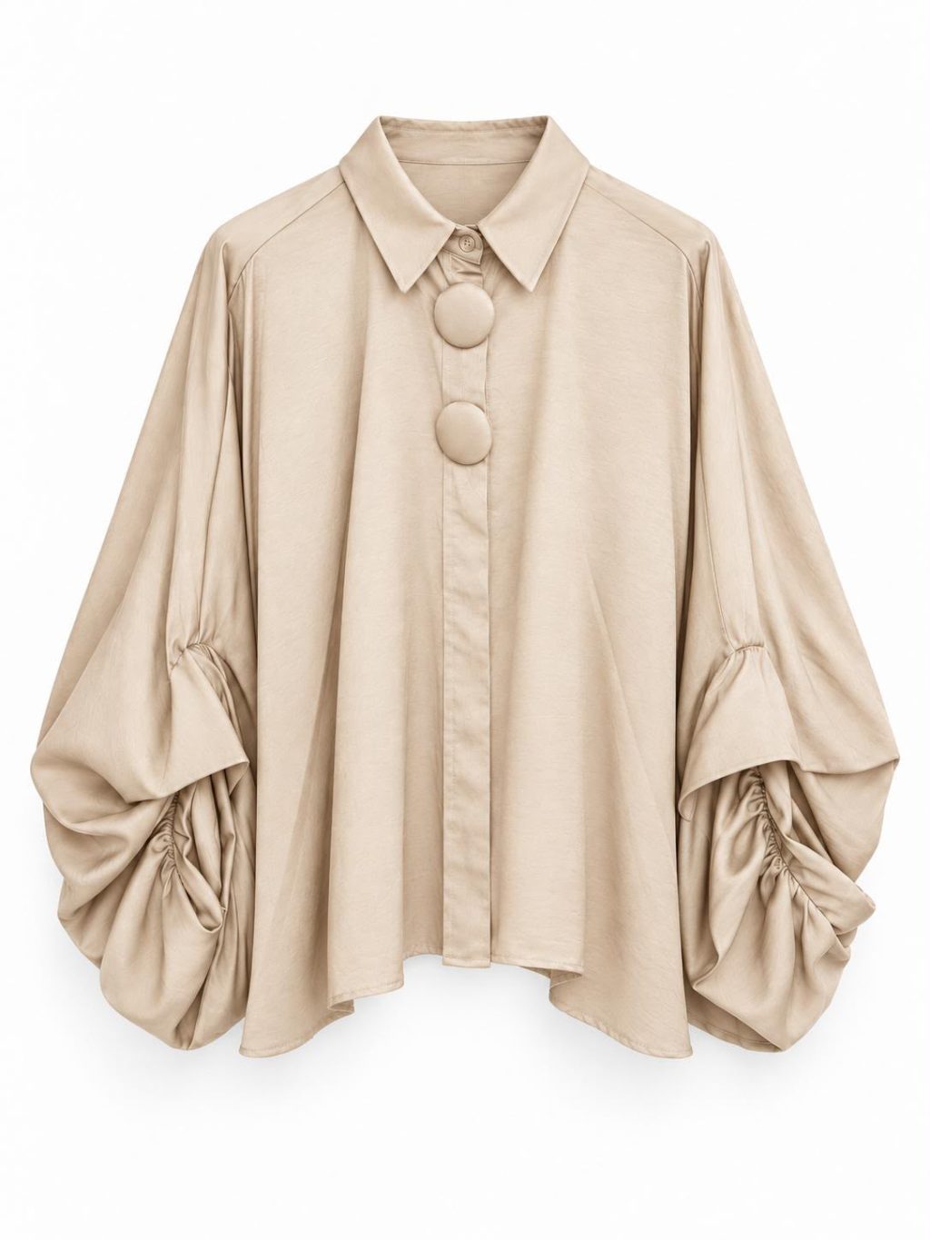 1859 Blouse Statement Satin look - Afbeelding 2
