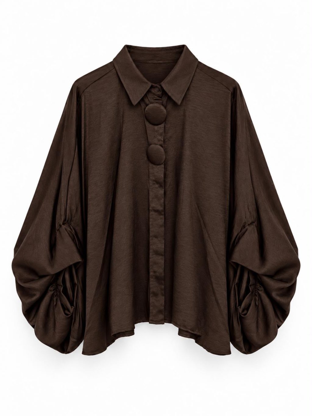1859 Blouse Statement Satin look - Afbeelding 3