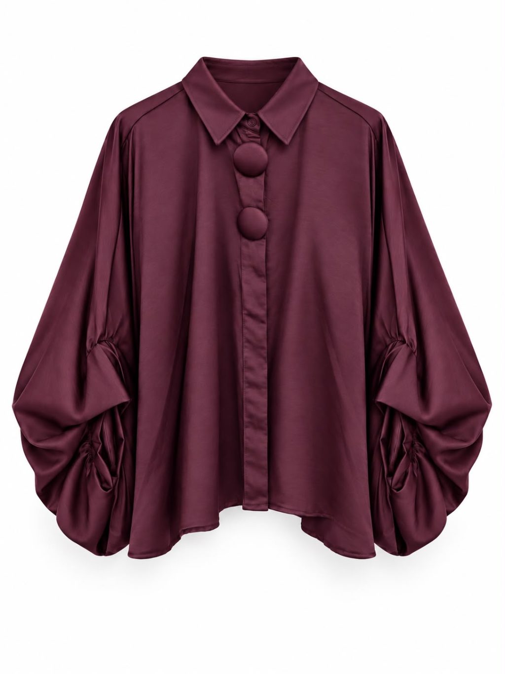 1859 Blouse Statement Satin look - Afbeelding 5