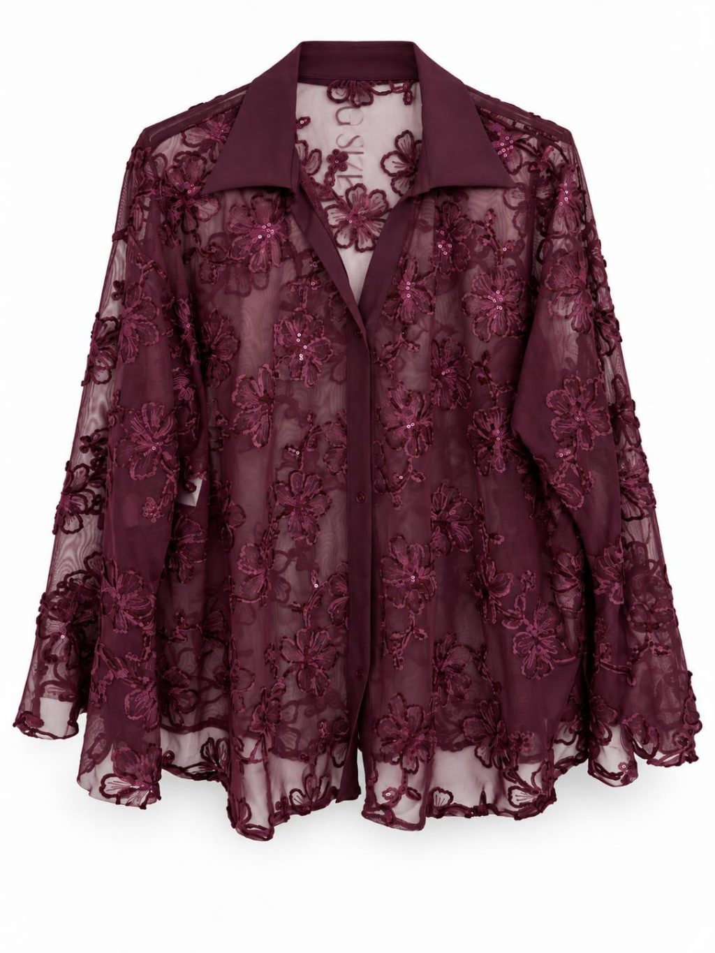 1862 Blouse Mesh Floral - Afbeelding 3