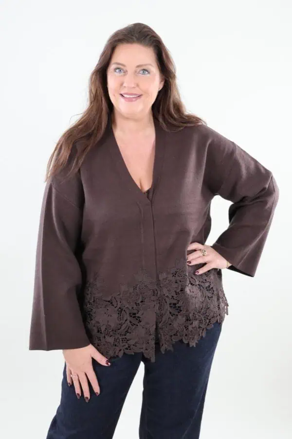 1863 Cardigan Knitted Lace