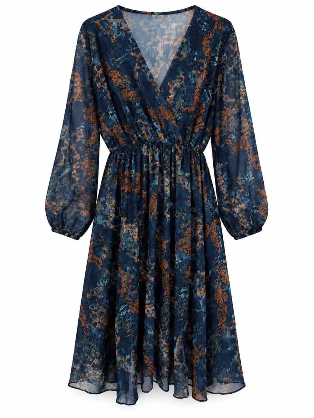 1866 Dress V-neck Aquarel - Afbeelding 5