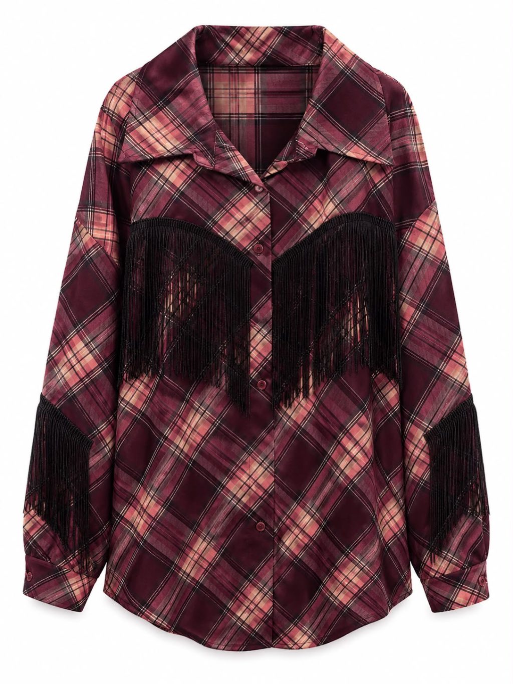 1881 Blouse Ruit Franjes - Afbeelding 2