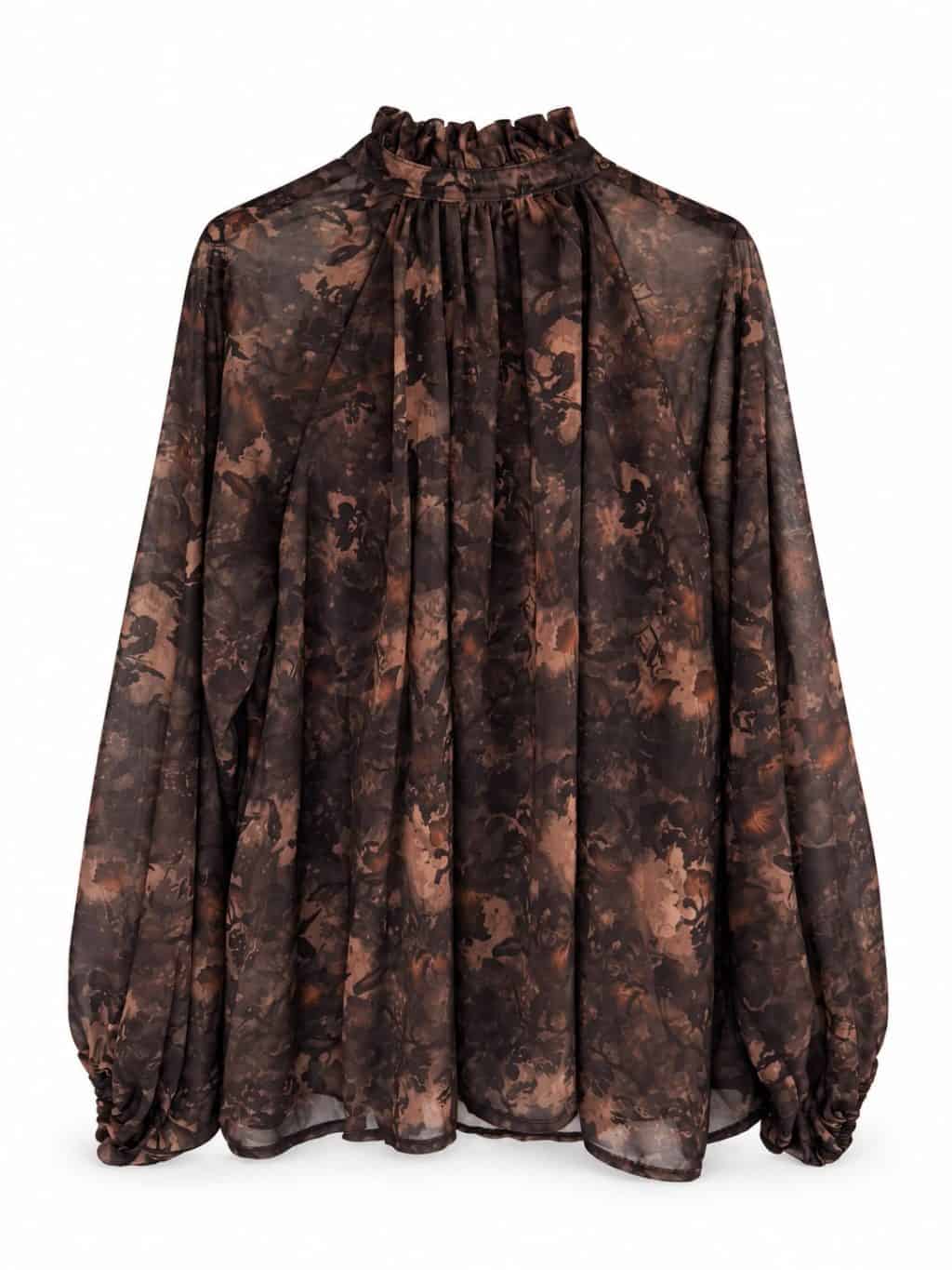 1898 Blouse V-neck Bow - Afbeelding 3