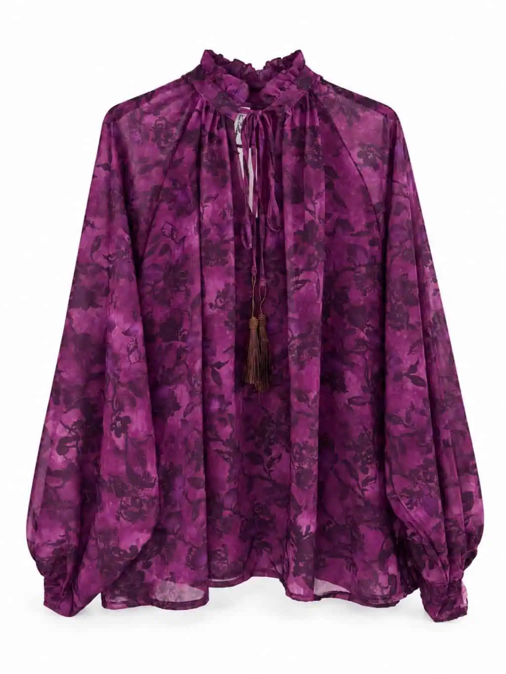 1898 Blouse V-neck Bow - Afbeelding 2