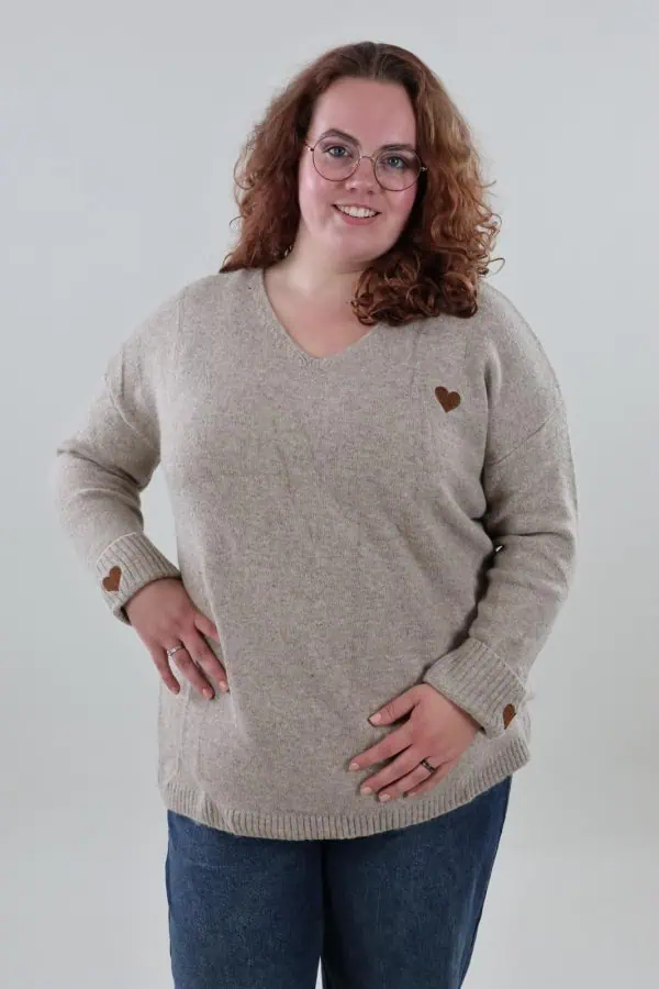 1928 Sweater Heart V-neck