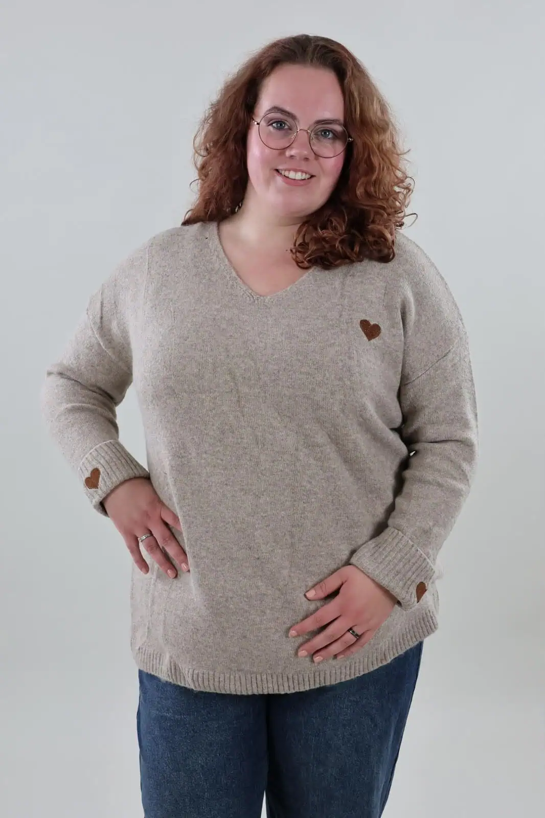 1928 Sweater Heart V-neck