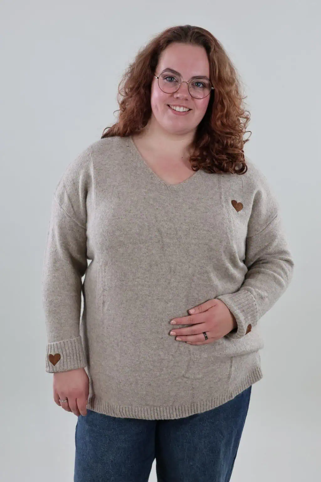 1928 Sweater Heart V-neck - Afbeelding 2