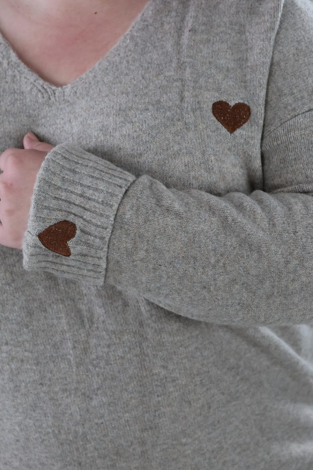 1928 Sweater Heart V-neck - Afbeelding 4