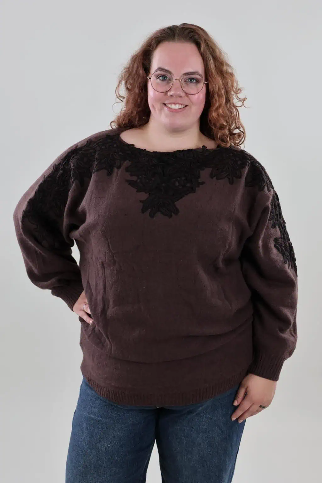 1929 Sweater Lace Crew Neck