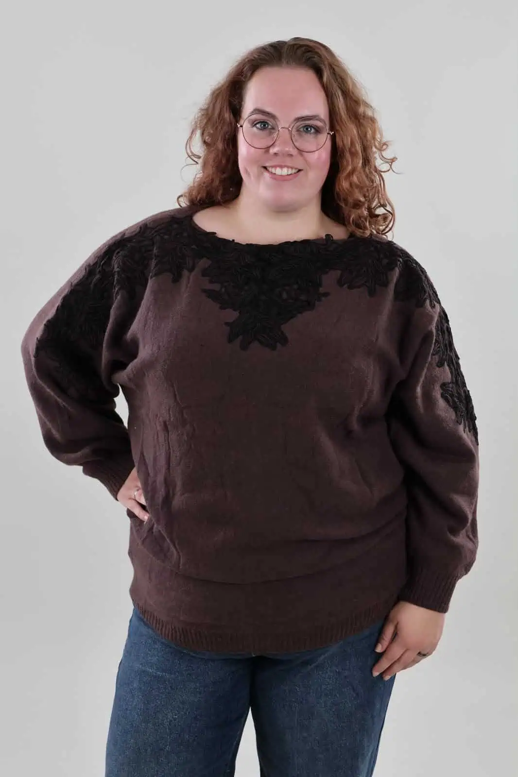 1929 Sweater Lace Crew Neck