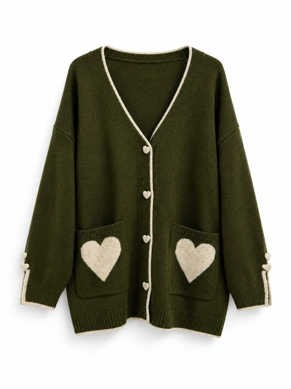 1930 Cardigan Knitted Hearts - Afbeelding 5