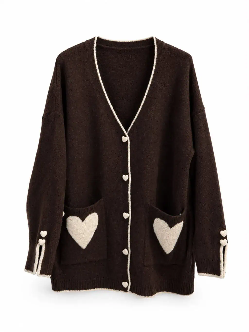 1930 Cardigan Knitted Hearts - Afbeelding 4