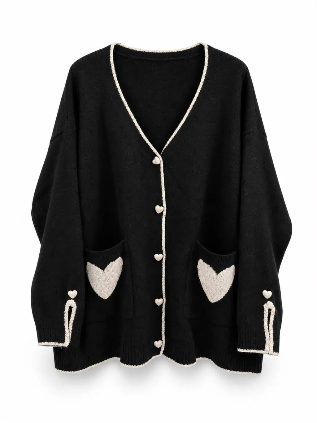 1930 Cardigan Knitted Hearts - Afbeelding 6
