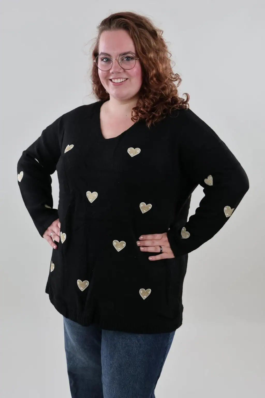 1931 Sweater Hearts Knitted - Afbeelding 3