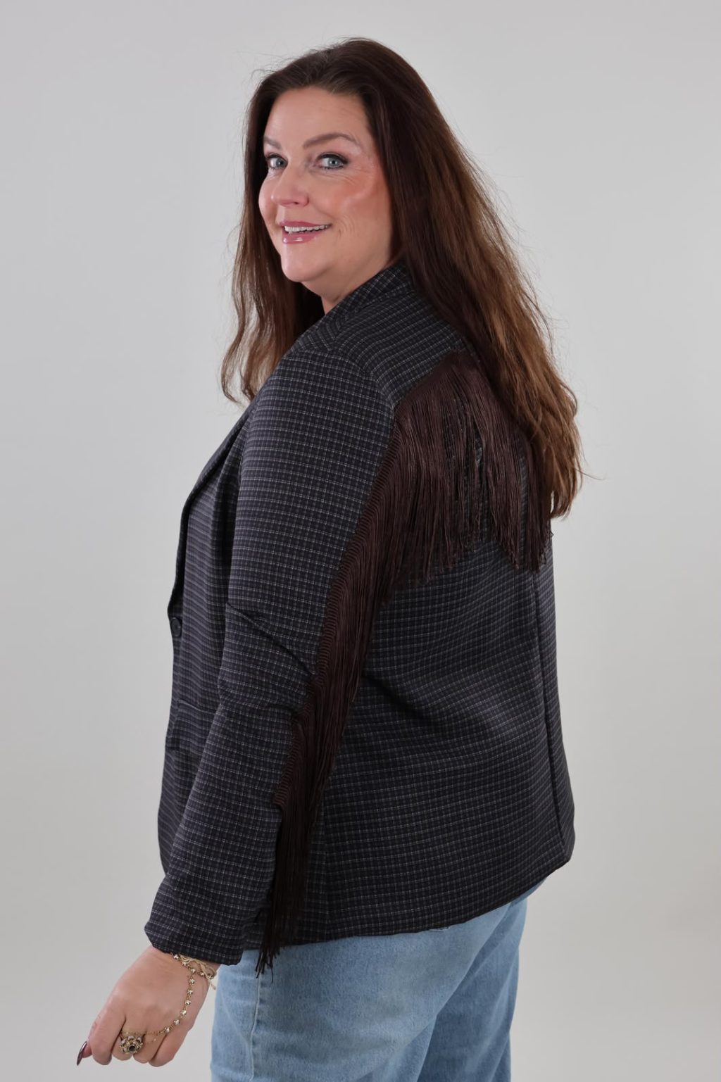 1935 Blazer Checks Fringe - Afbeelding 2
