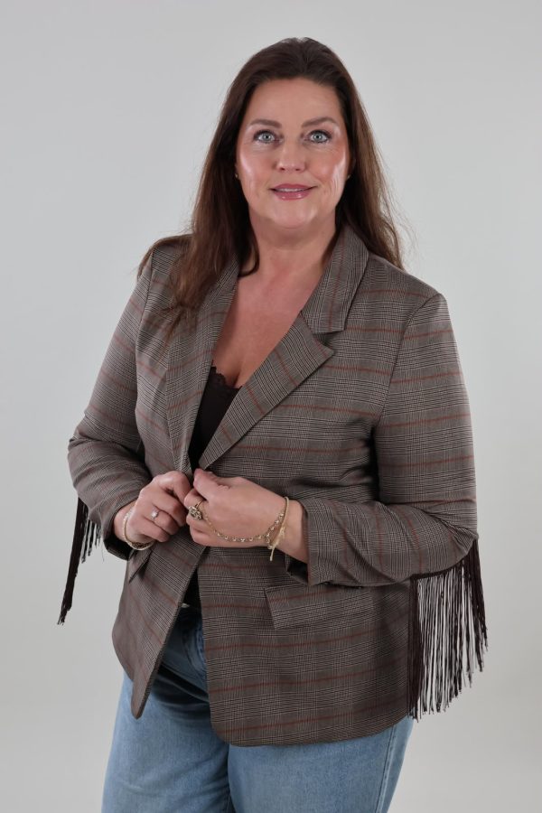 1938 Blazer Ruitjes Fringe