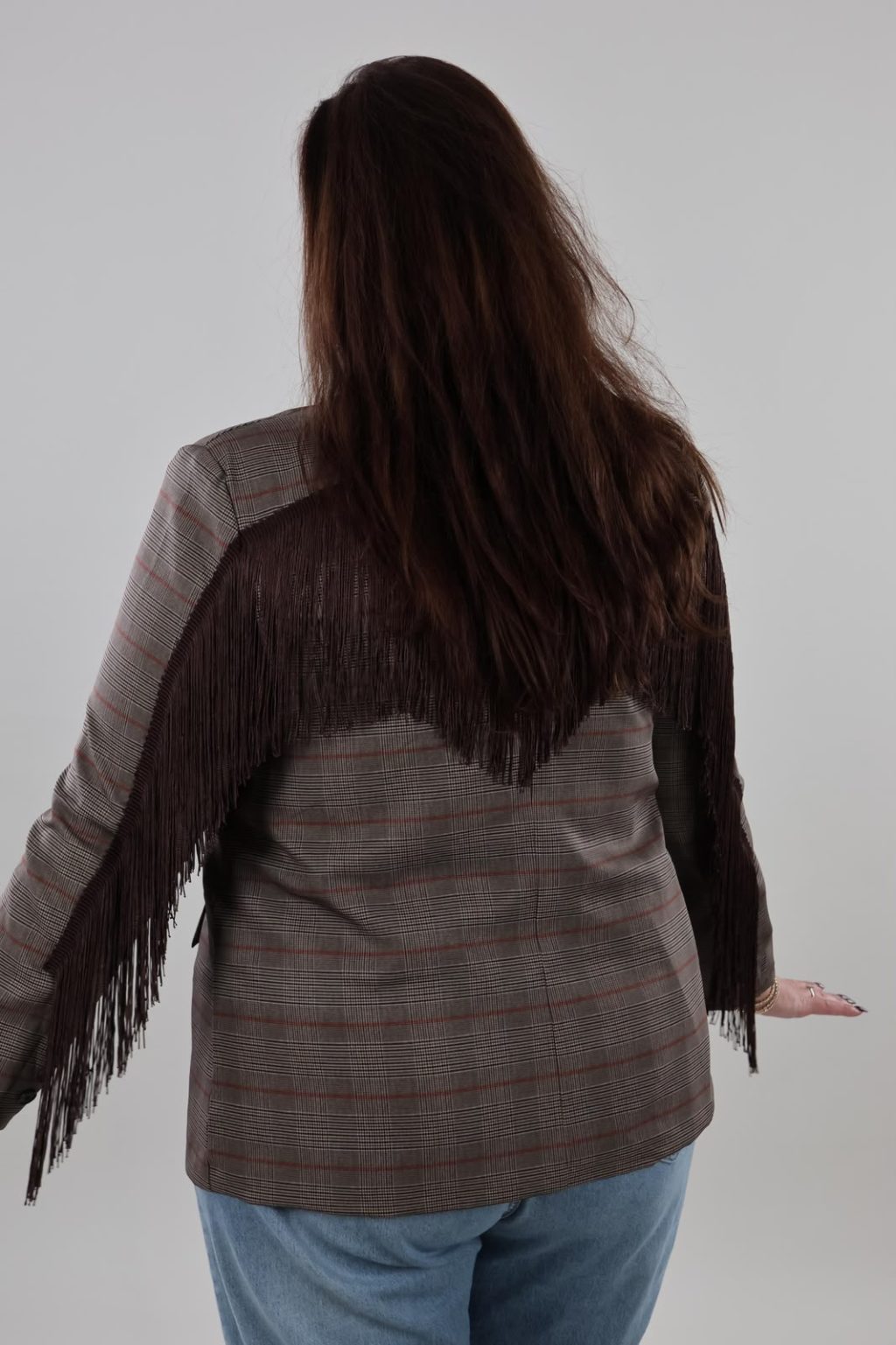1938 Blazer Ruitjes Fringe - Afbeelding 2